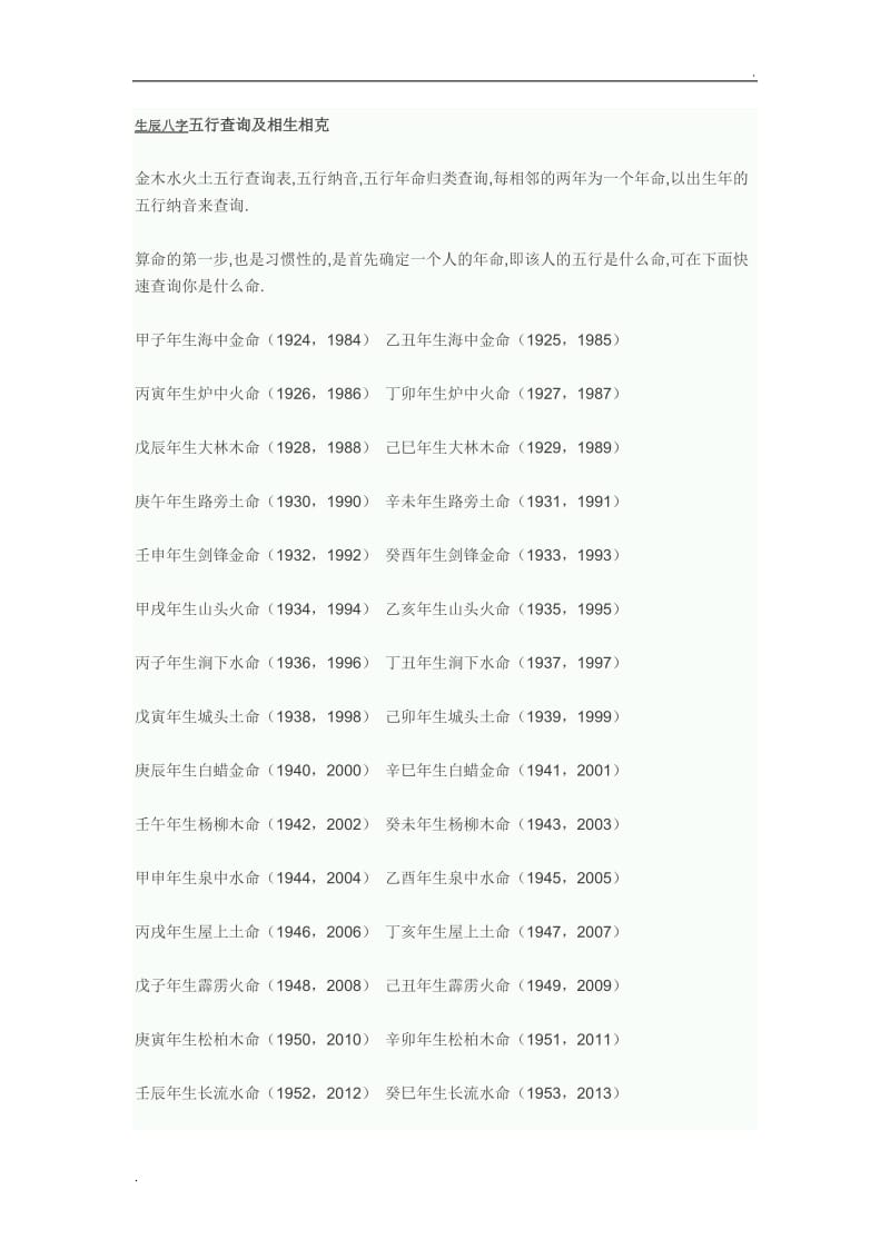 四柱八字算命详批_四柱八字算命入门基础知识_八字算命四柱详批解释